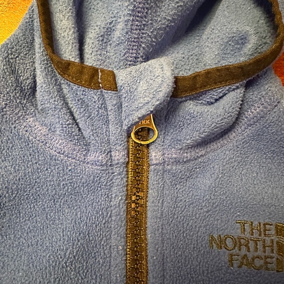 EUC North Face Fleece Jacket, Size 3-6 months. Blue - Picture 5 of 8